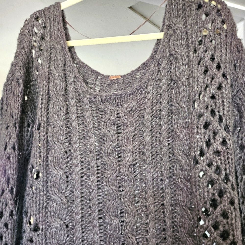 Free People charcoal sweater